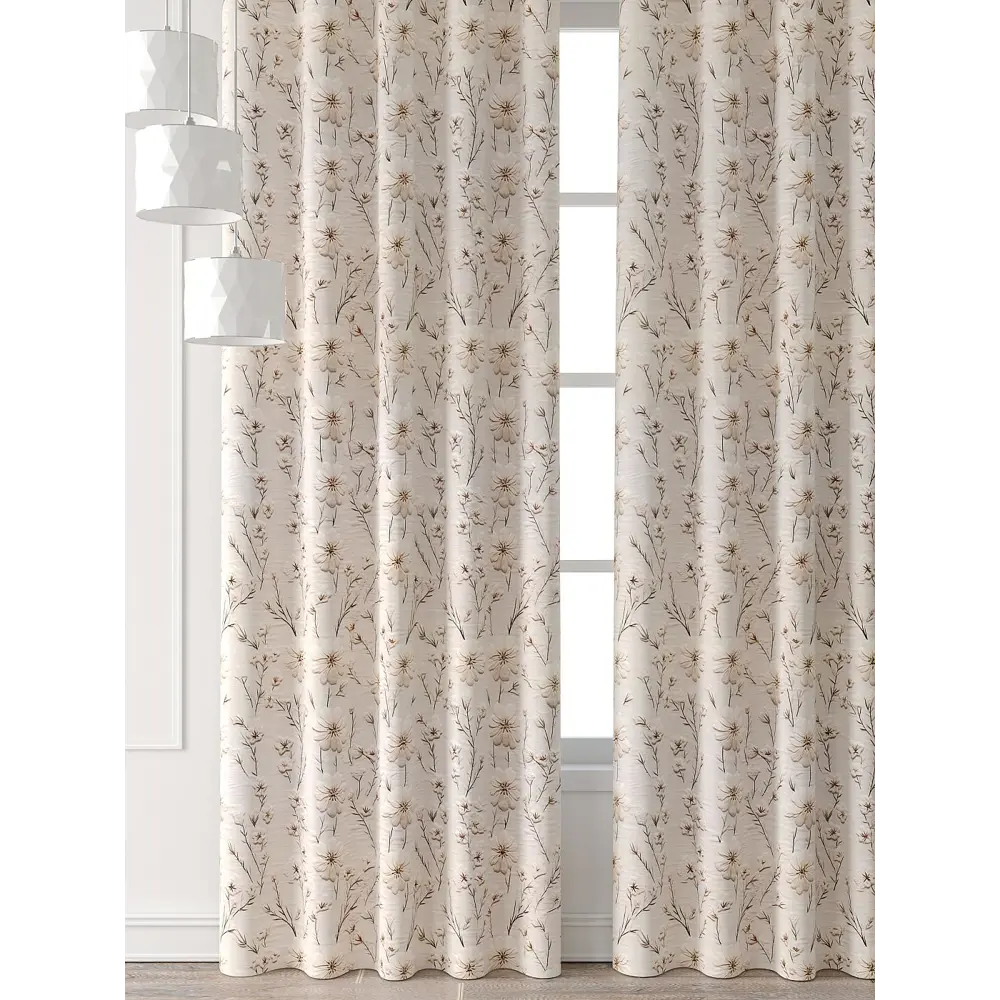 Фото 6 Комплект штор Comfy way Форнерс - 732 - 260 см CW709732260-260 на шторной ленте 260x150 см цвет бежевый Фото 6 Комплект штор Comfy way Форнерс - 732 - 260 см CW709732260-260 на шторной ленте 260x150 см цвет бежевый
