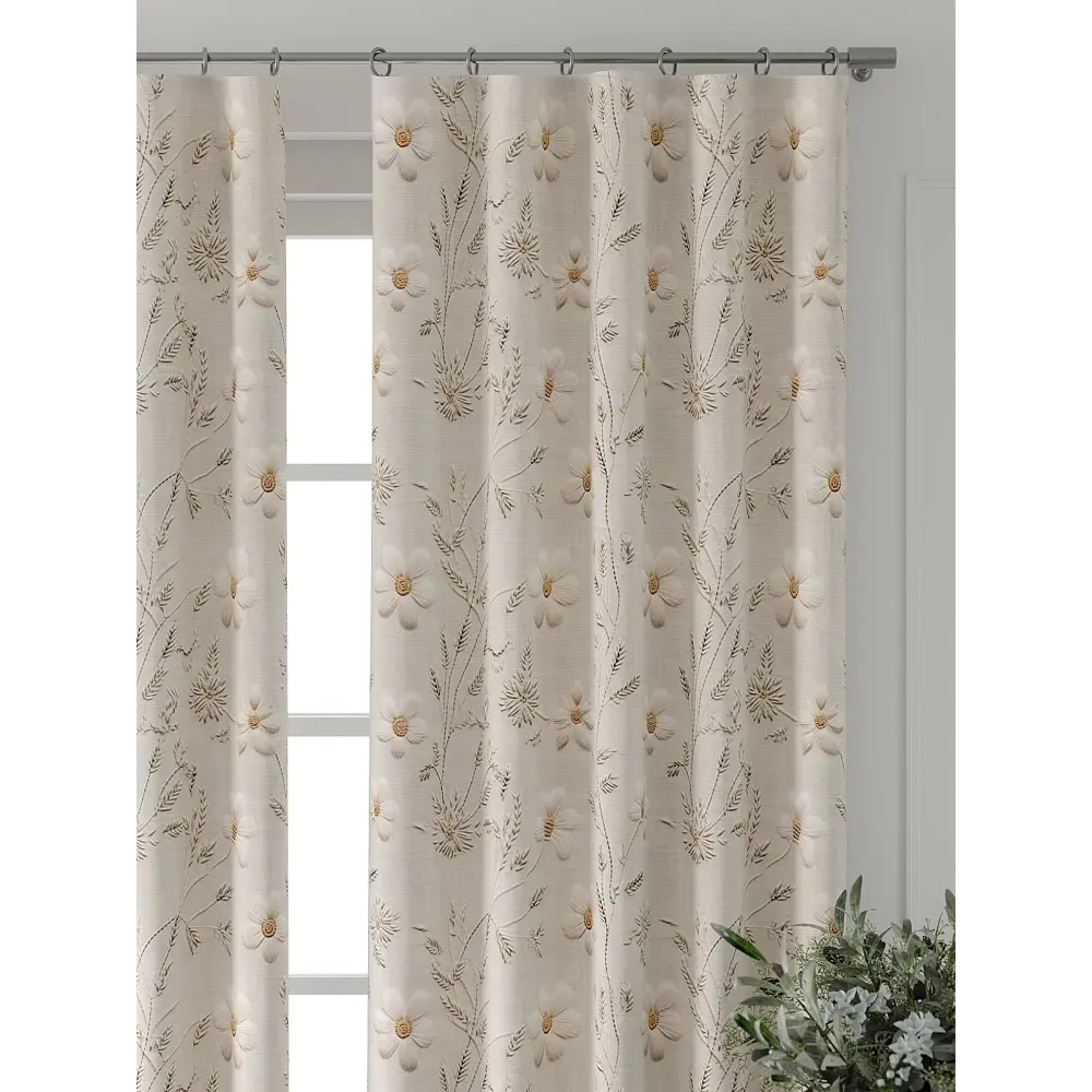 Фото 5 Комплект штор Comfy way Форнерс - 746 - 260 см CW709746260-260 на шторной ленте 260x150 см цвет бежевый