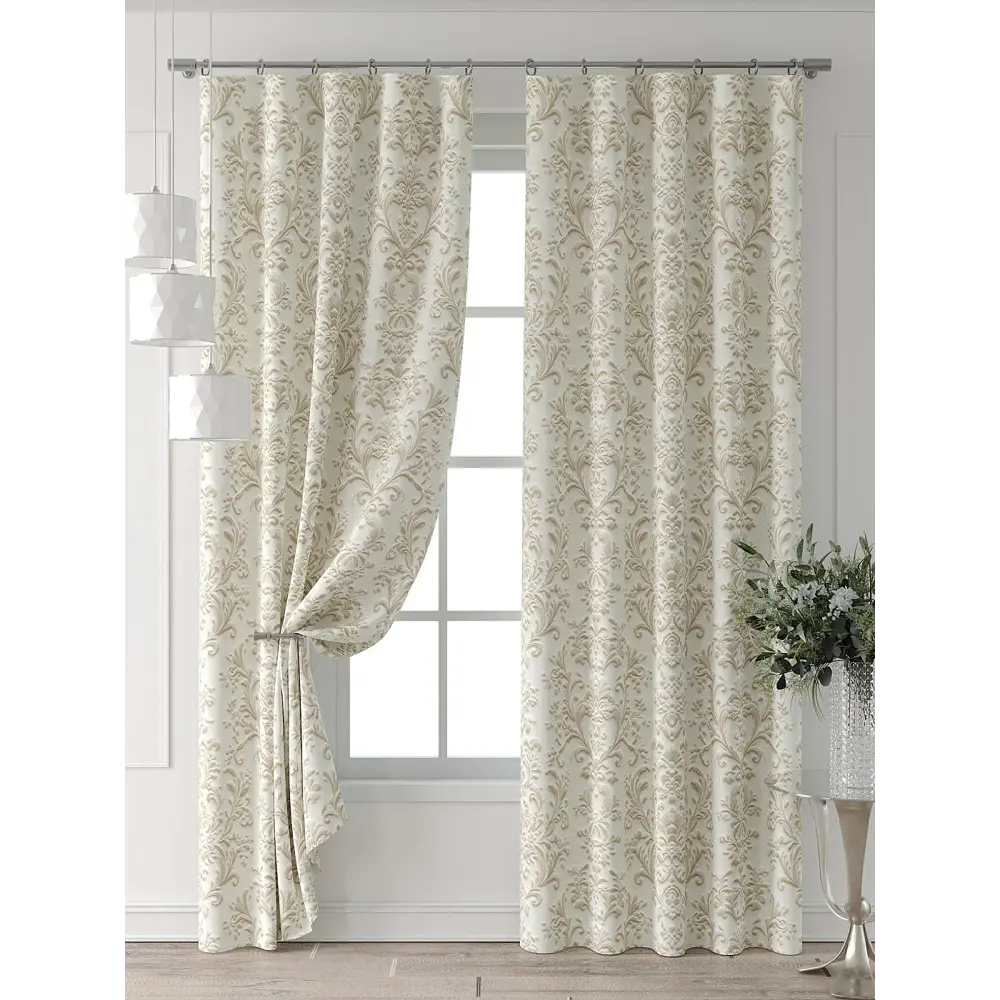 Фото 7 Комплект штор Comfy way Форнерс - 628 - 240 см CW709628240-240 на шторной ленте 240x150 см цвет бежевый Фото 7 Комплект штор Comfy way Форнерс - 628 - 240 см CW709628240-240 на шторной ленте 240x150 см цвет бежевый