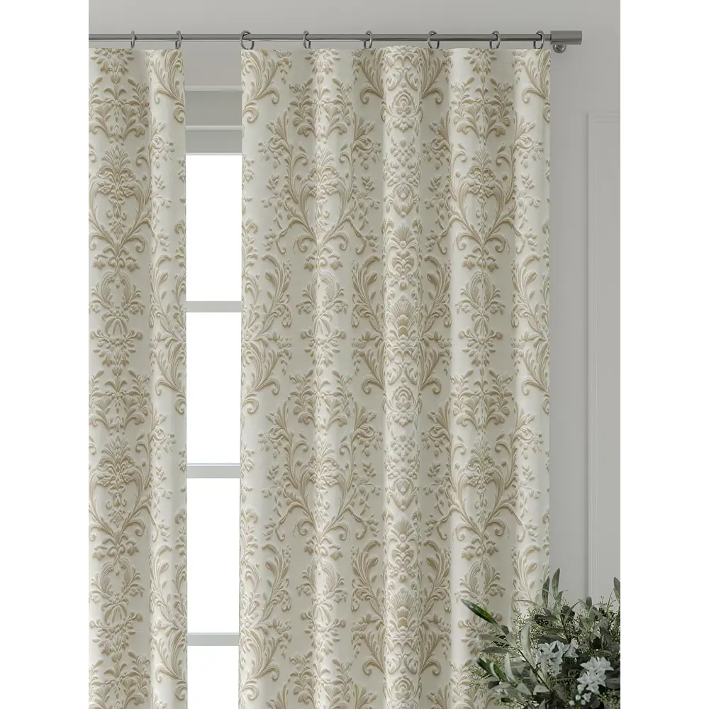 Фото 5 Комплект штор Comfy way Форнерс - 628 - 240 см CW709628240-240 на шторной ленте 240x150 см цвет бежевый Фото 5 Комплект штор Comfy way Форнерс - 628 - 240 см CW709628240-240 на шторной ленте 240x150 см цвет бежевый