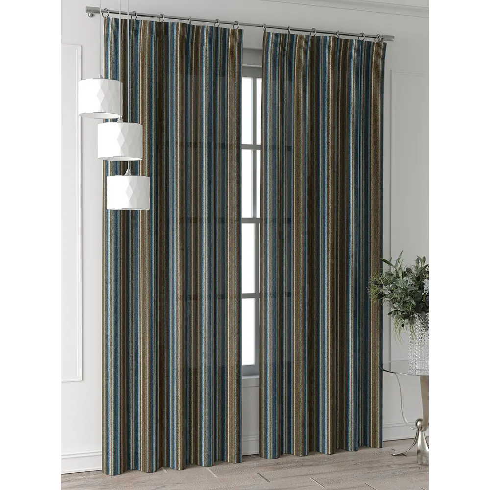 Фото 4 Комплект штор Comfy way Форнерс - 641 - 240 см CW709641240-240 на шторной ленте 240x150 см цвет коричневый