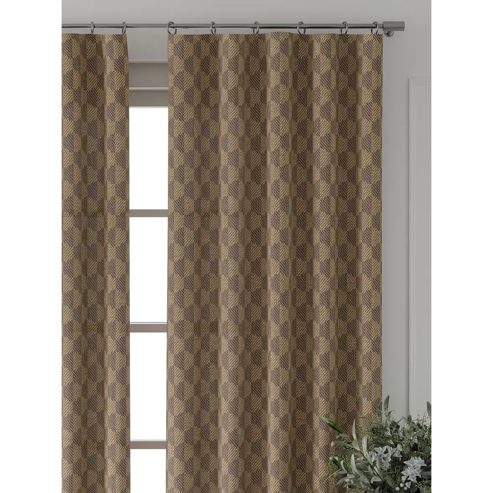 Фото 5 Комплект штор Comfy way Форнерс - 655 - 240 см CW709655240-240 на шторной ленте 240x150 см цвет коричневый