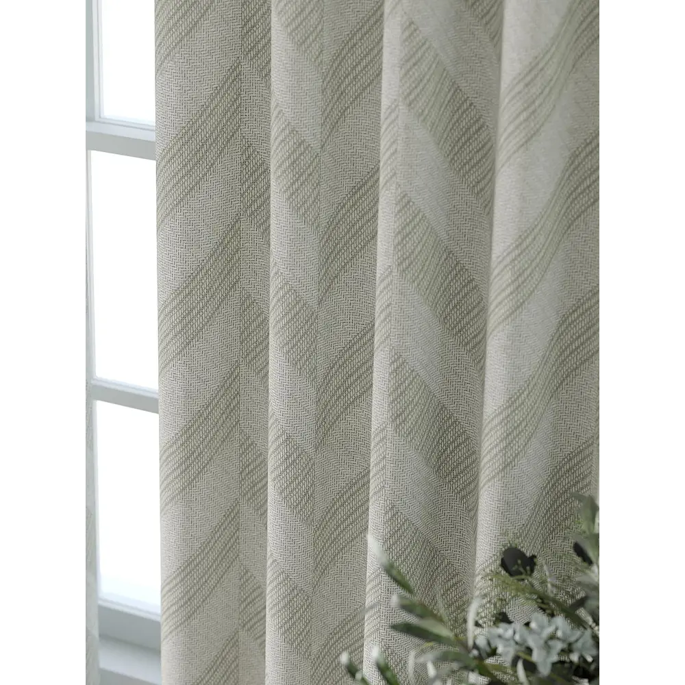 Фото 3 Комплект штор Comfy way Форнерс - 656 - 240 см CW709656240-240 на шторной ленте 240x150 см цвет бежевый