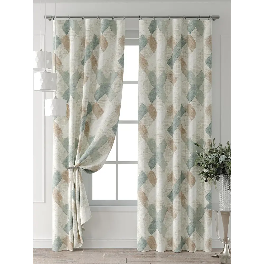 Фото 7 Комплект штор Comfy way Форнерс - 666 - 240 см CW709666240-240 на шторной ленте 240x150 см цвет бежевый Фото 7 Комплект штор Comfy way Форнерс - 666 - 240 см CW709666240-240 на шторной ленте 240x150 см цвет бежевый