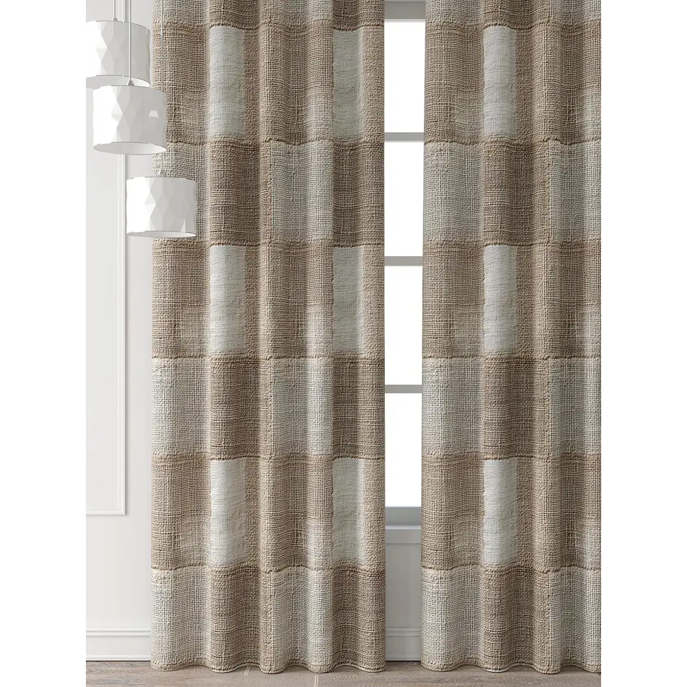 Фото 6 Комплект штор Comfy way Форнерс - 672 - 240 см CW709672240-240 на шторной ленте 240x150 см цвет бежевый