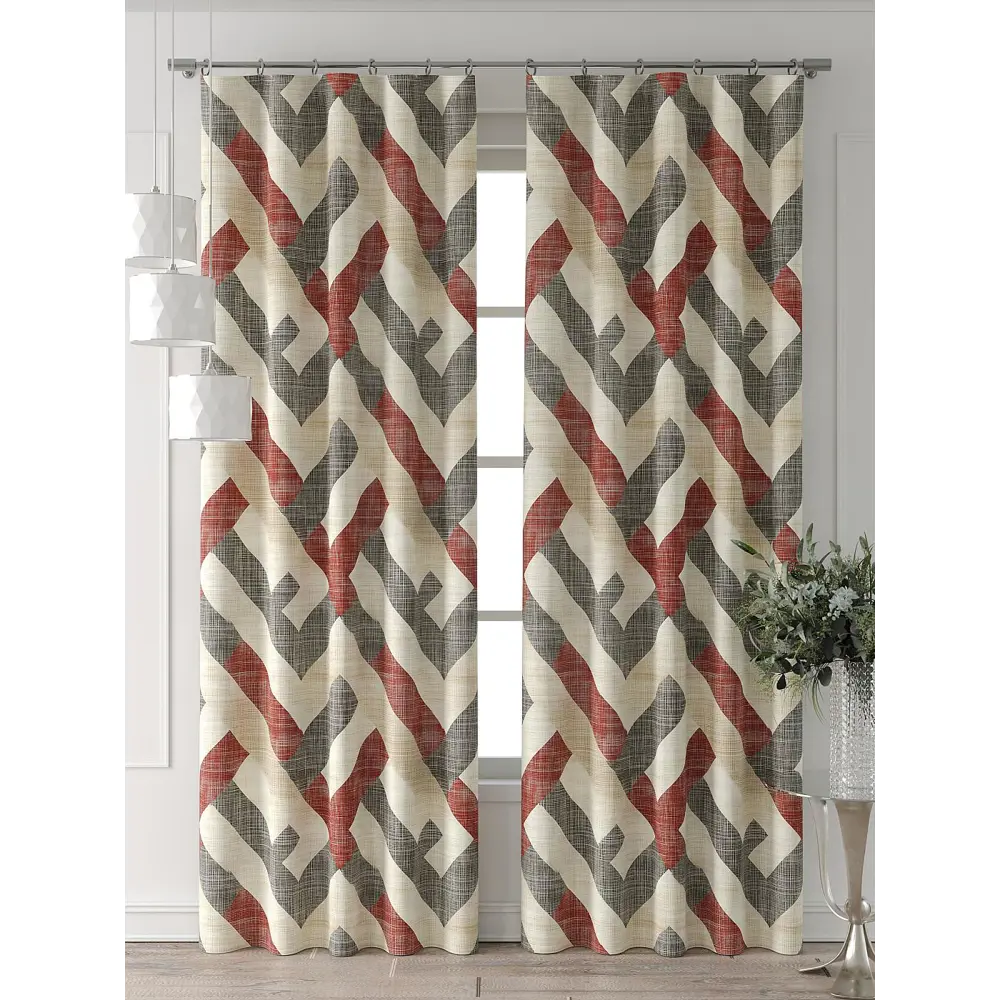 Фото 2 Комплект штор Comfy way Форнерс - 673 - 240 см CW709673240-240 на шторной ленте 240x150 см цвет бежевый Фото 2 Комплект штор Comfy way Форнерс - 673 - 240 см CW709673240-240 на шторной ленте 240x150 см цвет бежевый