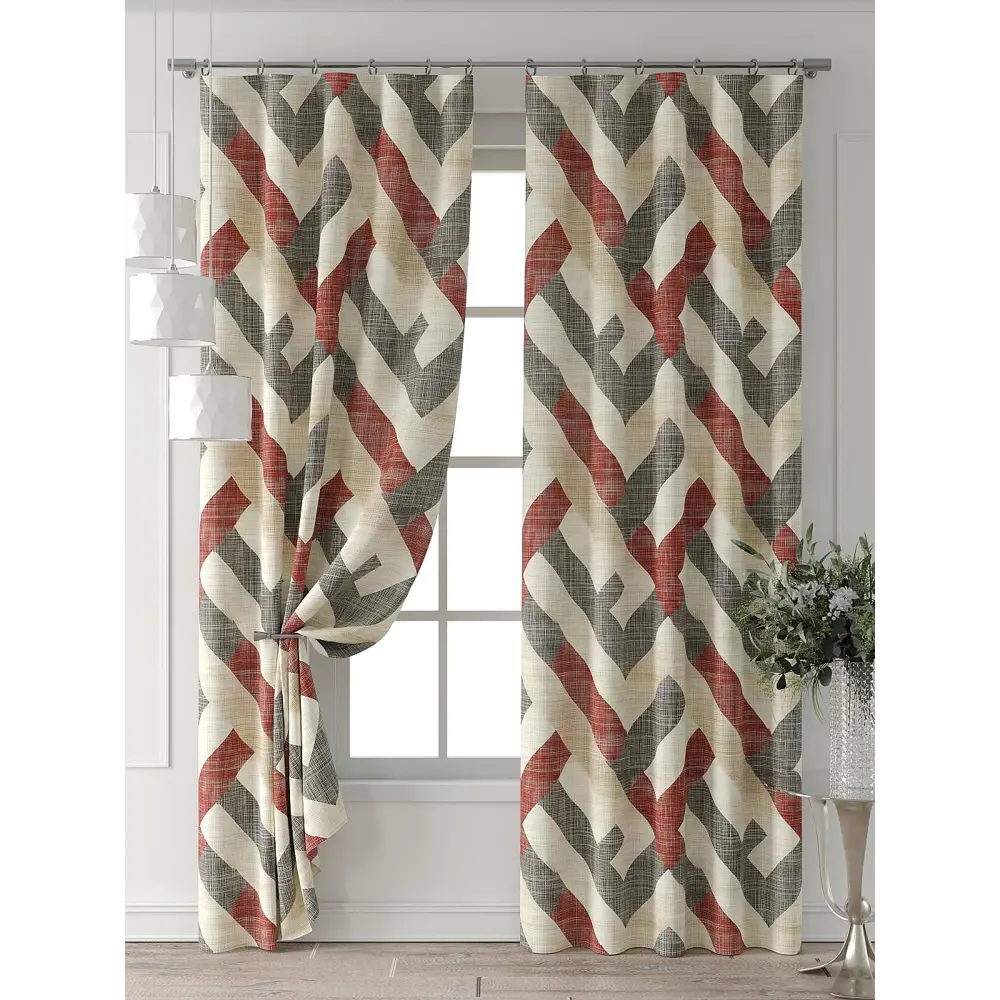 Фото 7 Комплект штор Comfy way Форнерс - 673 - 240 см CW709673240-240 на шторной ленте 240x150 см цвет бежевый Фото 7 Комплект штор Comfy way Форнерс - 673 - 240 см CW709673240-240 на шторной ленте 240x150 см цвет бежевый