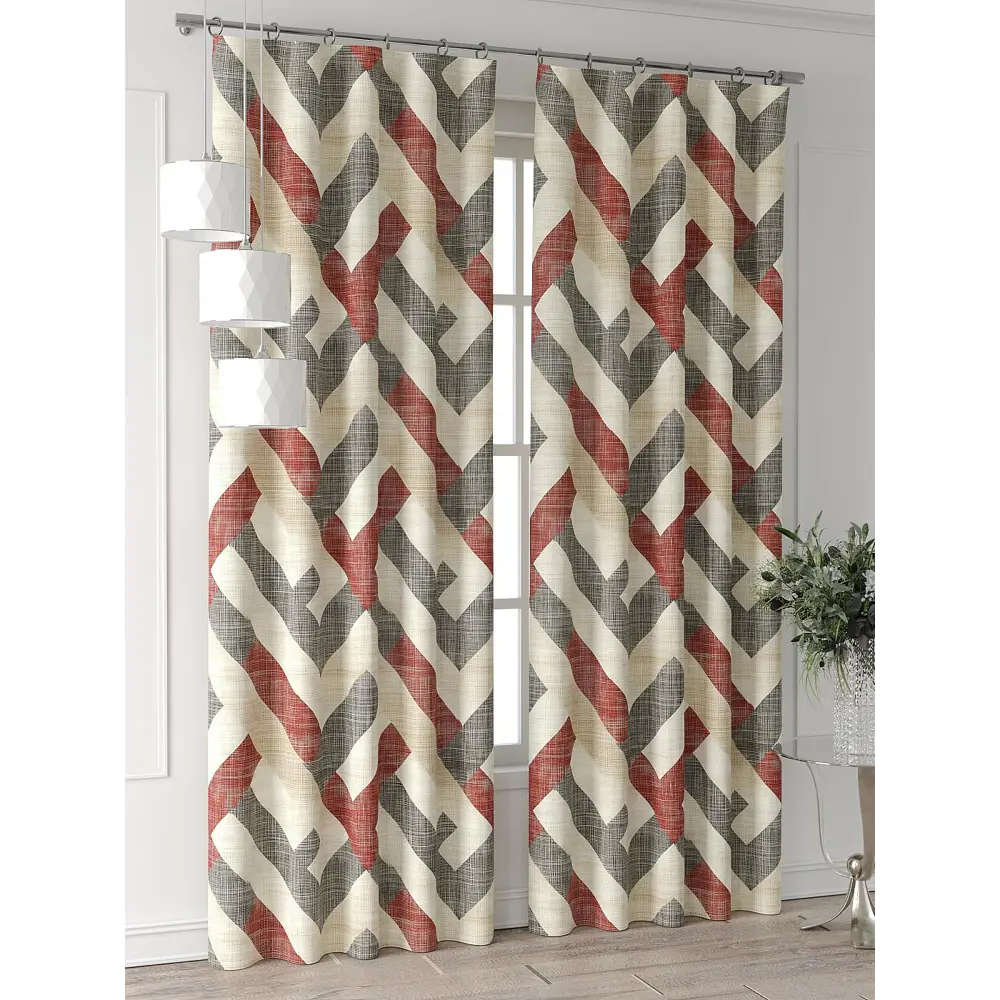 Фото 4 Комплект штор Comfy way Форнерс - 673 - 240 см CW709673240-240 на шторной ленте 240x150 см цвет бежевый Фото 4 Комплект штор Comfy way Форнерс - 673 - 240 см CW709673240-240 на шторной ленте 240x150 см цвет бежевый