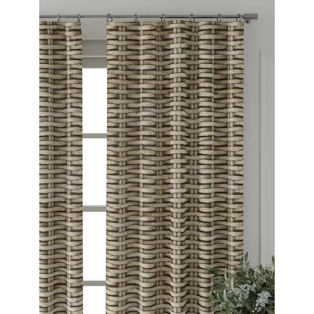 Фото 5 Комплект штор Comfy way Форнерс - 682 - 240 см CW709682240-240 на шторной ленте 240x150 см цвет бежевый