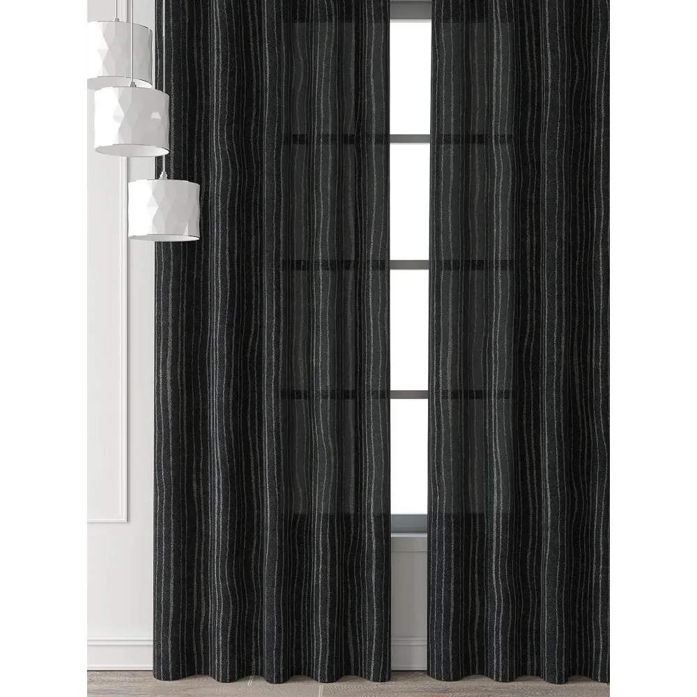 Фото 6 Комплект штор Comfy way Форнерс - 693 - 240 см CW709693240-240 на шторной ленте 240x150 см цвет черный Фото 6 Комплект штор Comfy way Форнерс - 693 - 240 см CW709693240-240 на шторной ленте 240x150 см цвет черный