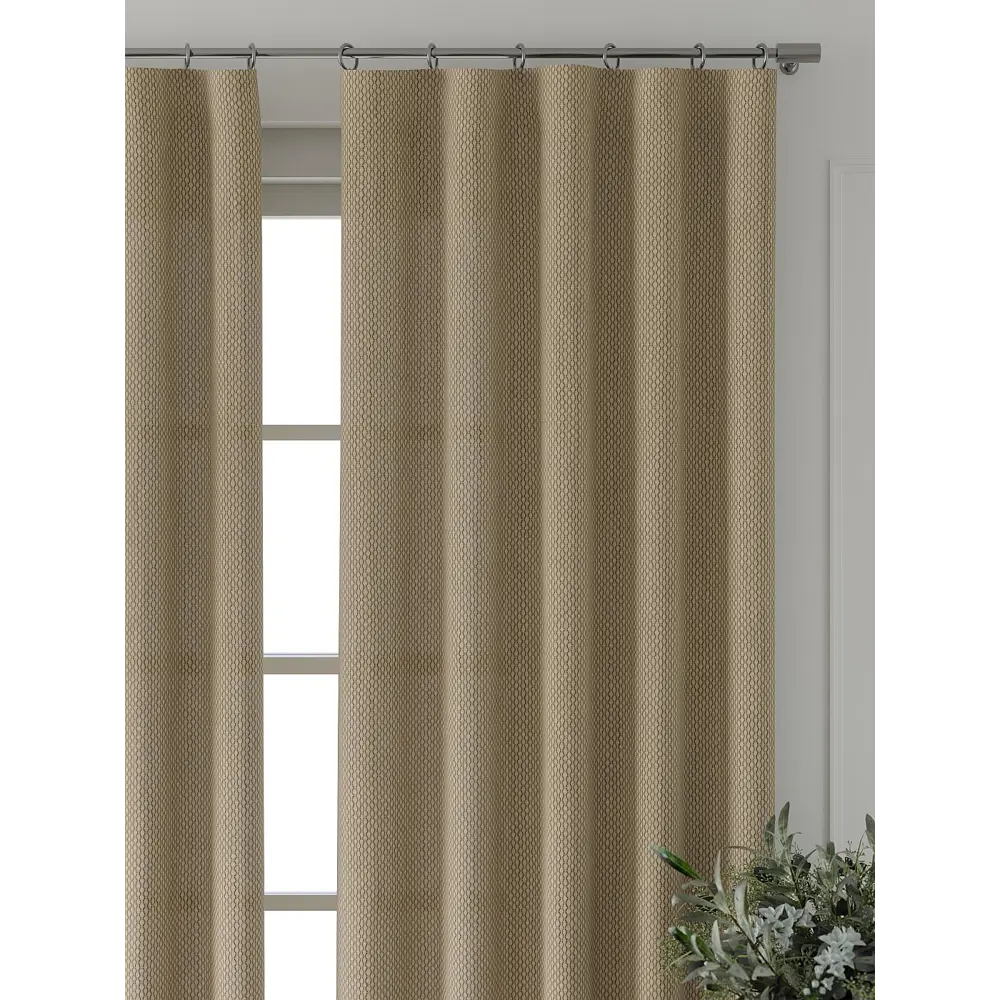 Фото 5 Комплект штор Comfy way Форнерс - 723 - 240 см CW709723240-240 на шторной ленте 240x150 см цвет бежевый