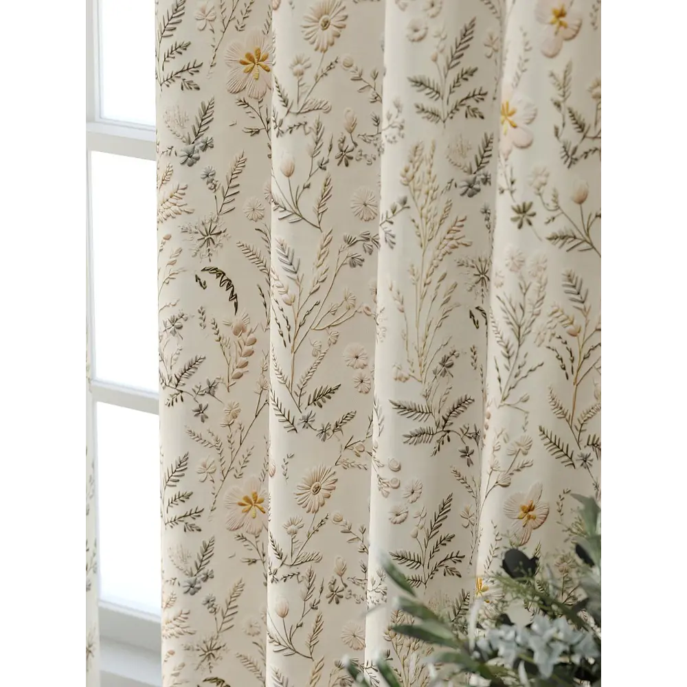 Фото 3 Комплект штор Comfy way Форнерс - 729 - 240 см CW709729240-240 на шторной ленте 240x150 см цвет бежевый