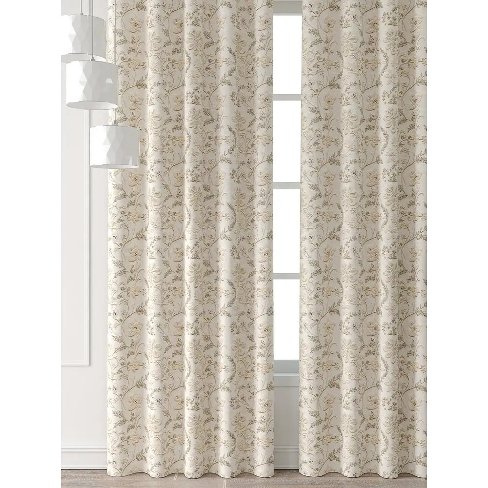 Фото 6 Комплект штор Comfy way Форнерс - 743 - 240 см CW709743240-240 на шторной ленте 240x150 см цвет бежевый