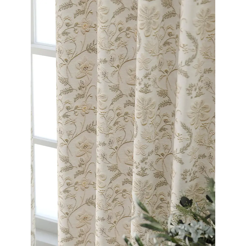 Фото 3 Комплект штор Comfy way Форнерс - 743 - 240 см CW709743240-240 на шторной ленте 240x150 см цвет бежевый