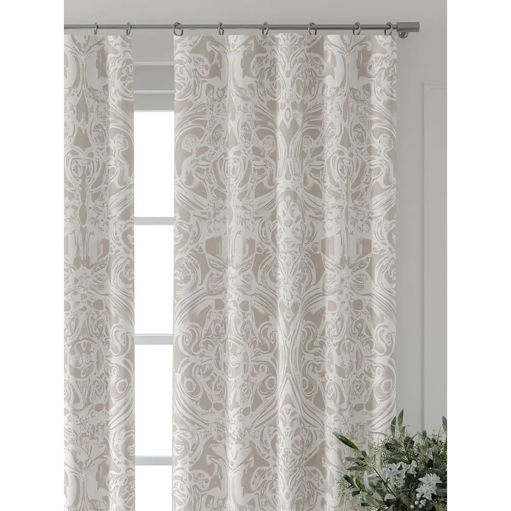 Фото 5 Комплект штор Comfy way Форнерс - 750 - 240 см CW709750240-240 на шторной ленте 240x150 см цвет бежевый Фото 5 Комплект штор Comfy way Форнерс - 750 - 240 см CW709750240-240 на шторной ленте 240x150 см цвет бежевый