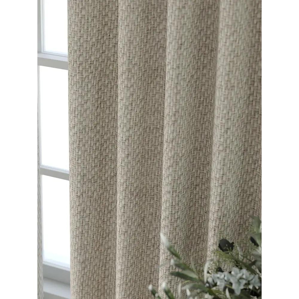 Фото 3 Комплект штор Comfy way Форнерс - 685 - 260 см CW709685260-260 на шторной ленте 260x150 см цвет бежевый