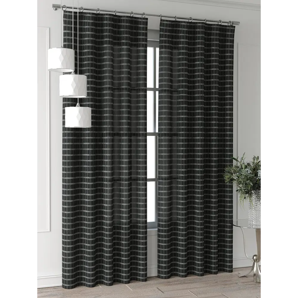 Фото 4 Комплект штор Comfy way Форнерс - 692 - 260 см CW709692260-260 на шторной ленте 260x150 см цвет серый