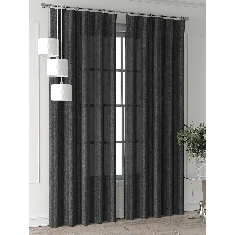 Фото 4 Комплект штор Comfy way Форнерс - 695 - 260 см CW709695260-260 на шторной ленте 260x150 см цвет серый