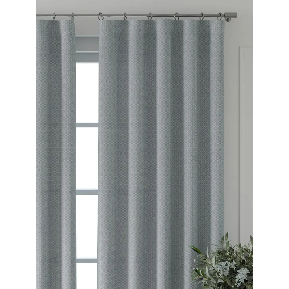 Фото 5 Комплект штор Comfy way Форнерс - 702 - 260 см CW709702260-260 на шторной ленте 260x150 см цвет голубой