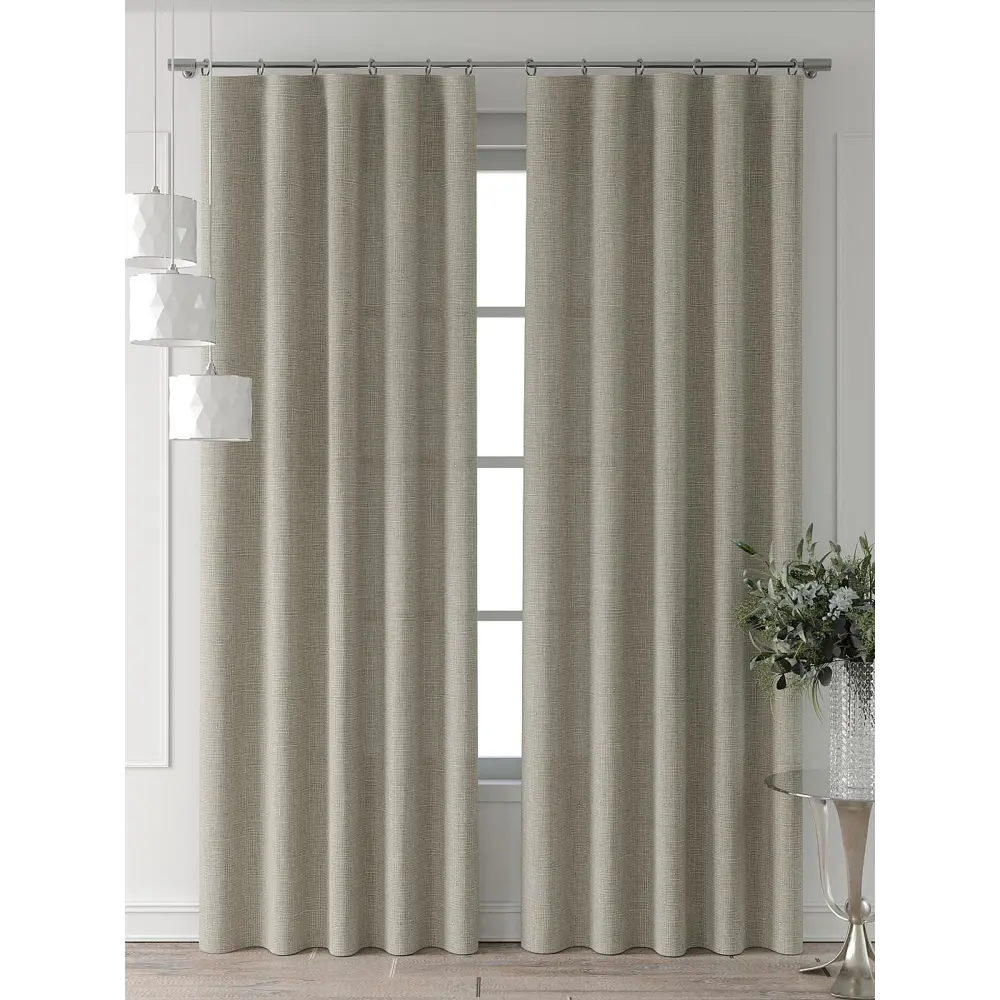 Фото 2 Комплект штор Comfy way Форнерс - 710 - 260 см CW709710260-260 на шторной ленте 260x150 см цвет бежевый