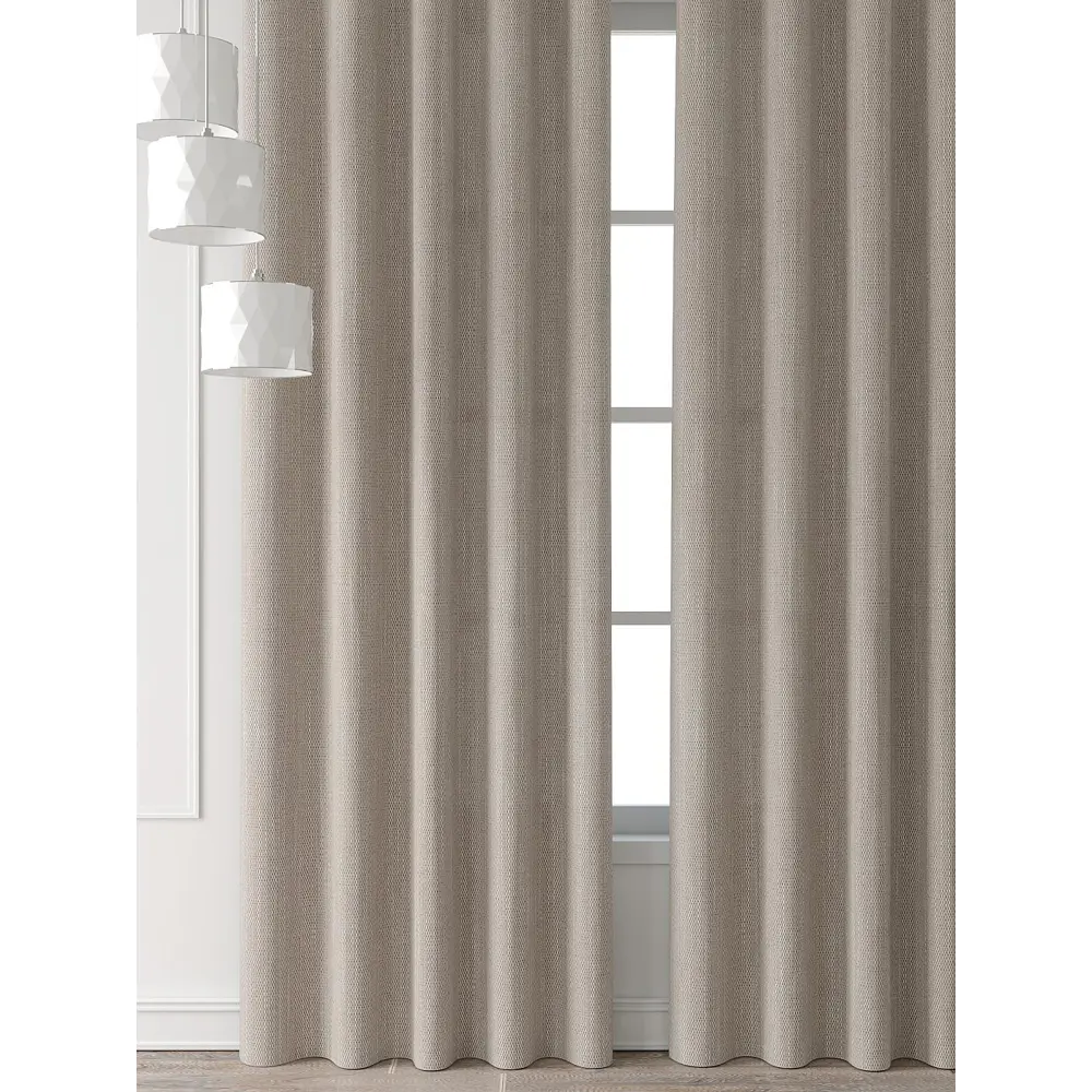 Фото 6 Комплект штор Comfy way Форнерс - 715 - 260 см CW709715260-260 на шторной ленте 260x150 см цвет бежевый