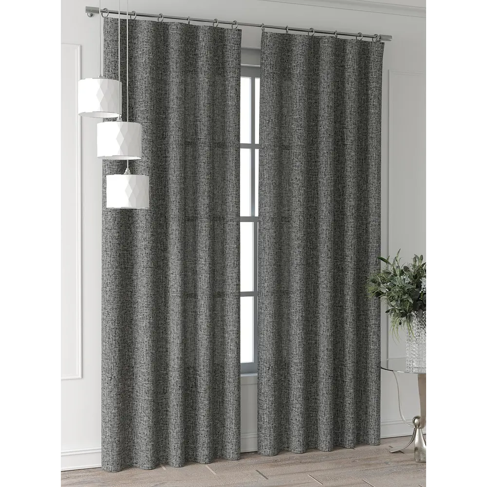 Фото 4 Комплект штор Comfy way Форнерс - 679 - 240 см CW709679240-240 на шторной ленте 240x150 см цвет серый