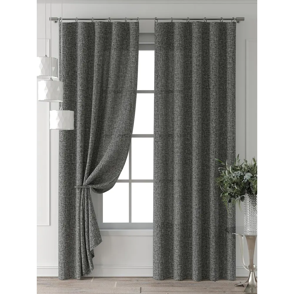 Фото 7 Комплект штор Comfy way Форнерс - 679 - 240 см CW709679240-240 на шторной ленте 240x150 см цвет серый