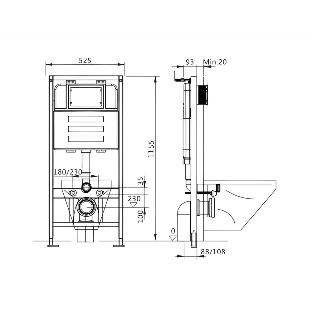 Фото 5 Комплект инсталляция и унитаз 3 в 1 инсталляция Enio Tecnico унитаз подвесной Neo EN5370588 и кнопка белая, окантовка хром Rettangolo Фото 5 Комплект инсталляция и унитаз 3 в 1 инсталляция Enio Tecnico унитаз подвесной Neo EN5370588 и кнопка белая, окантовка хром Rettangolo