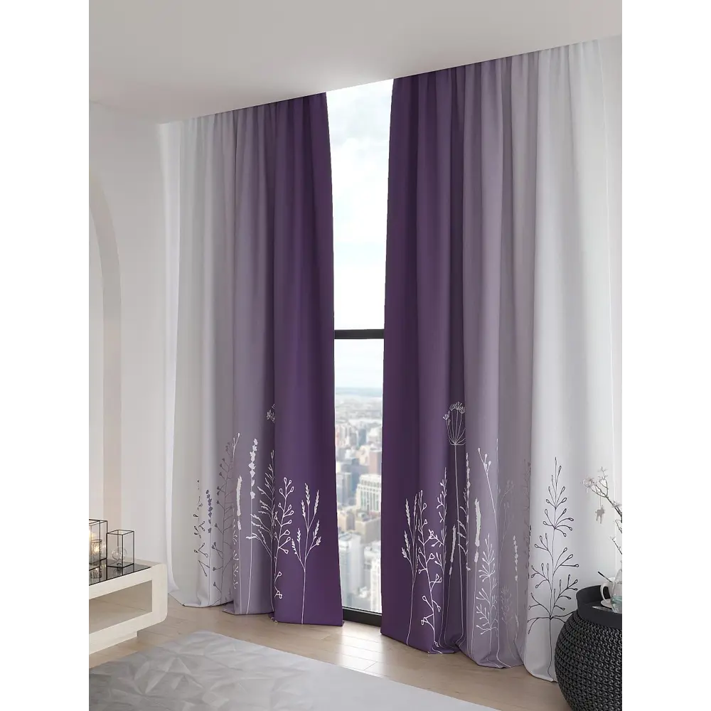 Фото 4 Комплект штор Comfy way Аргинта - 230 CW906181230 на шторной ленте 230x150 см цвет белый