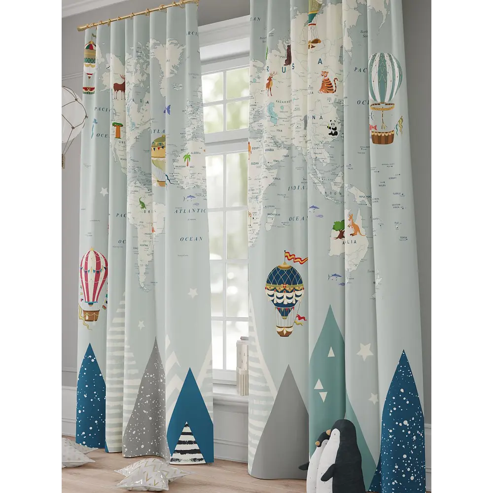 Фото 4 Комплект штор Comfy way Кариос - 240 CW941104240 на шторной ленте 240x150 см цвет синий