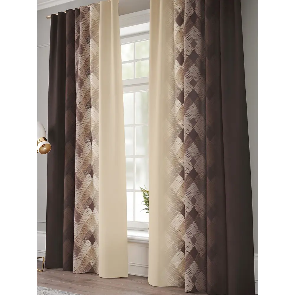 Фото 4 Комплект штор Comfy way Бирион - 250 CW941207250 на шторной ленте 250x150 см цвет бежевый Фото 4 Комплект штор Comfy way Бирион - 250 CW941207250 на шторной ленте 250x150 см цвет бежевый