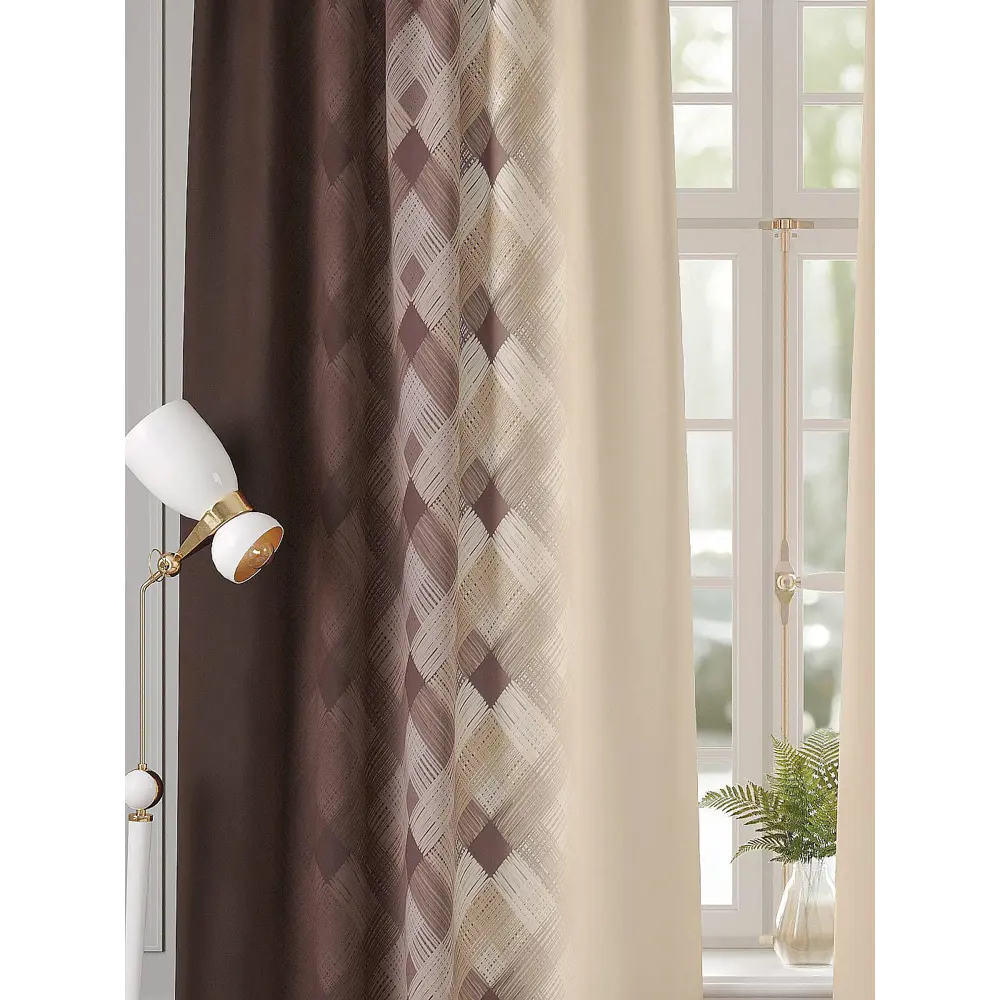 Фото 2 Комплект штор Comfy way Бирион - 250 CW941207250 на шторной ленте 250x150 см цвет бежевый Фото 2 Комплект штор Comfy way Бирион - 250 CW941207250 на шторной ленте 250x150 см цвет бежевый