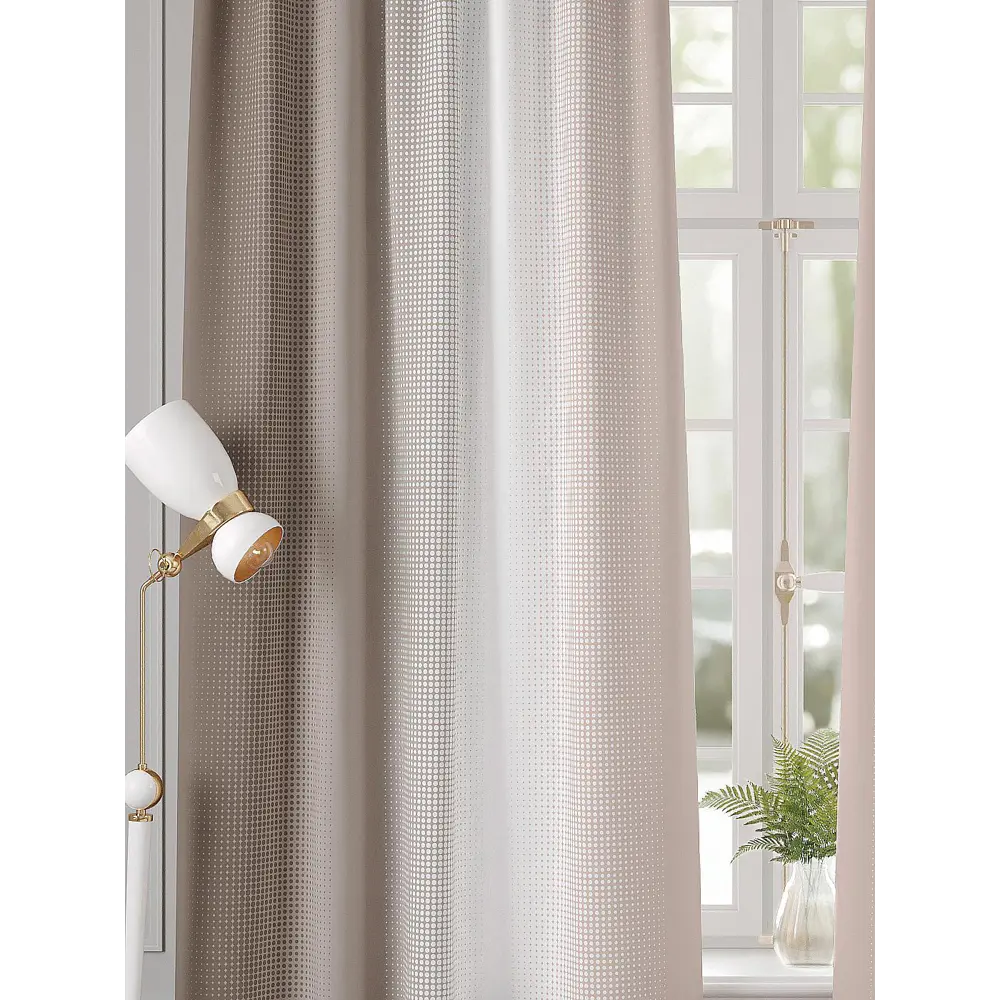 Фото 2 Комплект штор Comfy way Кебмос - 250 CW941273250 на шторной ленте 250x150 см цвет бежевый Фото 2 Комплект штор Comfy way Кебмос - 250 CW941273250 на шторной ленте 250x150 см цвет бежевый