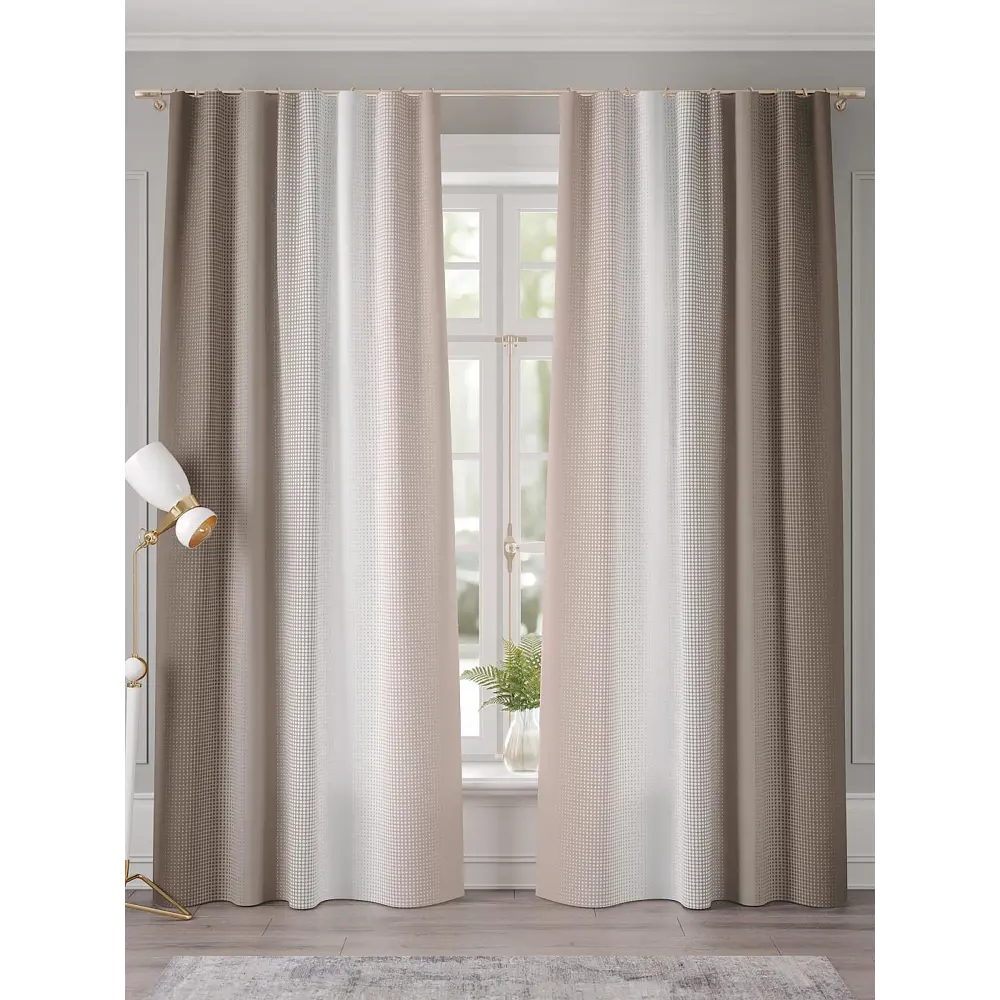 Фото 3 Комплект штор Comfy way Кебмос - 250 CW941273250 на шторной ленте 250x150 см цвет бежевый Фото 3 Комплект штор Comfy way Кебмос - 250 CW941273250 на шторной ленте 250x150 см цвет бежевый