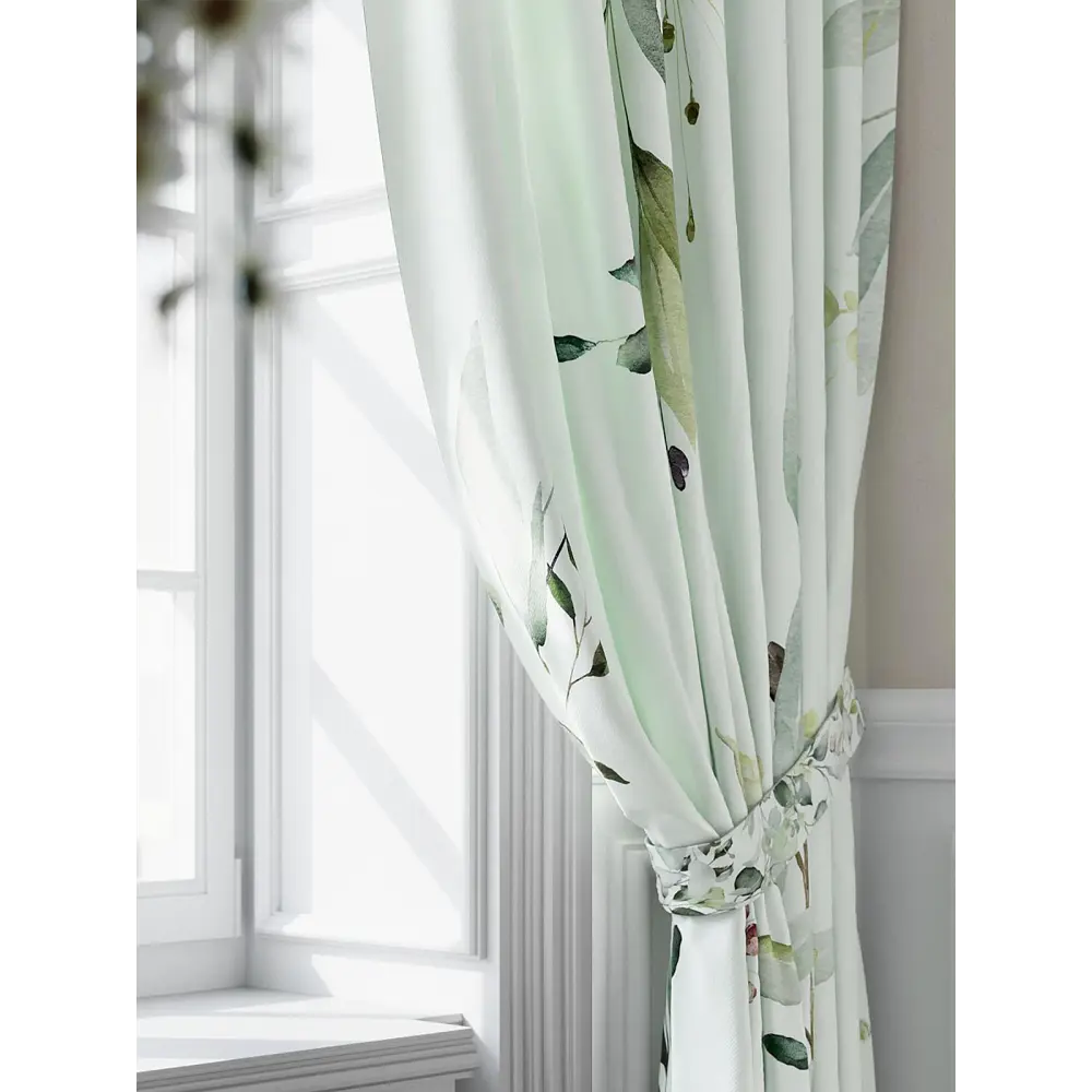 Фото 4 Комплект штор Comfy way Роминрас - 230 CW943226230 на шторной ленте 230x150 см цвет белый Фото 4 Комплект штор Comfy way Роминрас - 230 CW943226230 на шторной ленте 230x150 см цвет белый