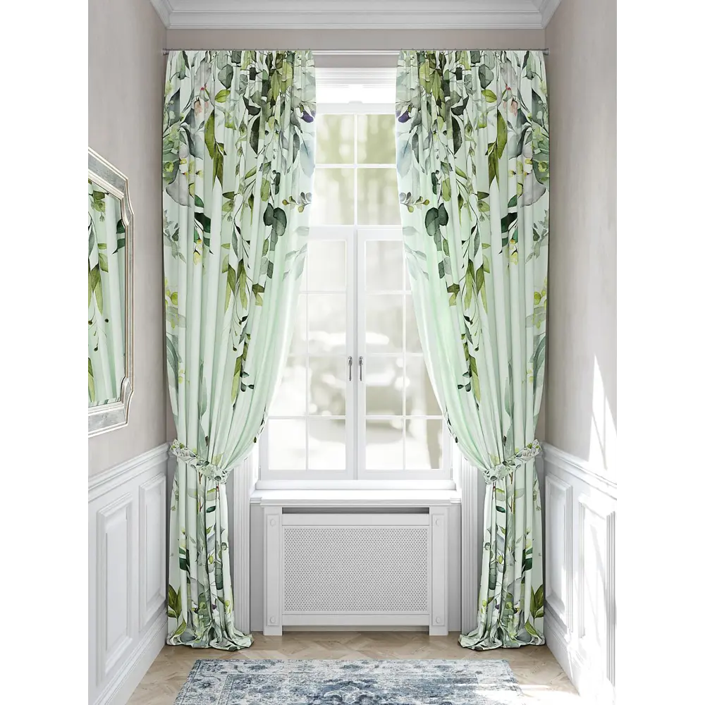 Фото 3 Комплект штор Comfy way Роминрас - 230 CW943226230 на шторной ленте 230x150 см цвет белый Фото 3 Комплект штор Comfy way Роминрас - 230 CW943226230 на шторной ленте 230x150 см цвет белый