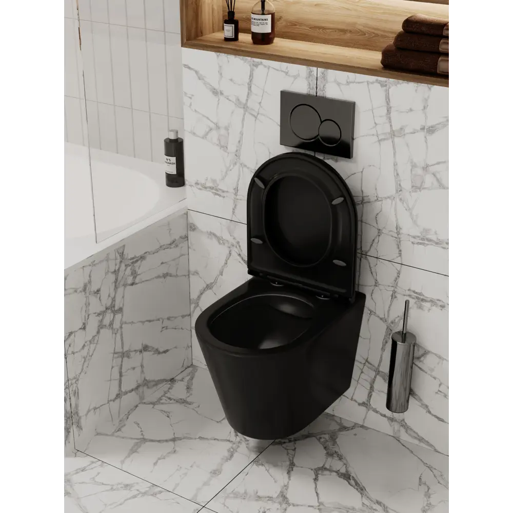 Фото 14 Комплект инсталляция и унитаз 3 в 1 инсталляция Geberit Duofix унитаз подвесной Enio Cento BL EN4280035 и кнопка черная глянцевая Фото 14 Комплект инсталляция и унитаз 3 в 1 инсталляция Geberit Duofix унитаз подвесной Enio Cento BL EN4280035 и кнопка черная глянцевая