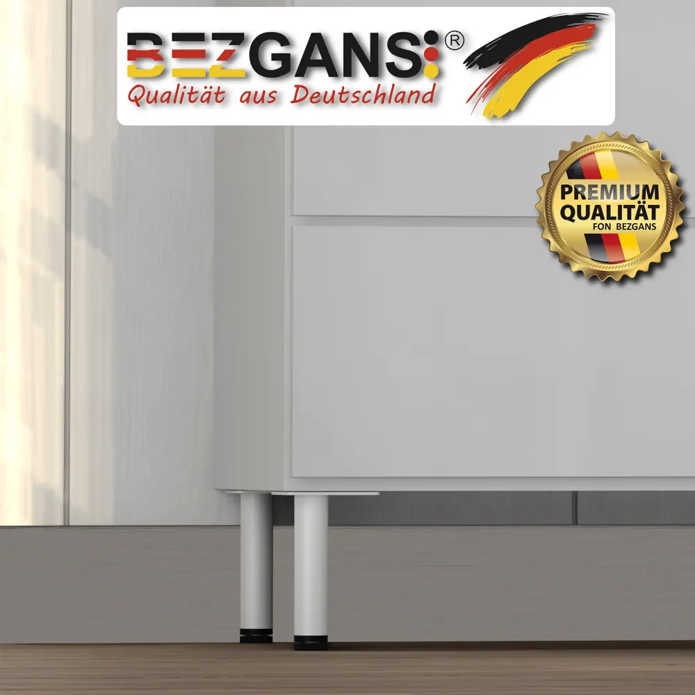 Фото 7 Ножка круглая Bezgans 150x30 мм белая 6 шт Фото 7 Ножка круглая Bezgans 150x30 мм белая 6 шт