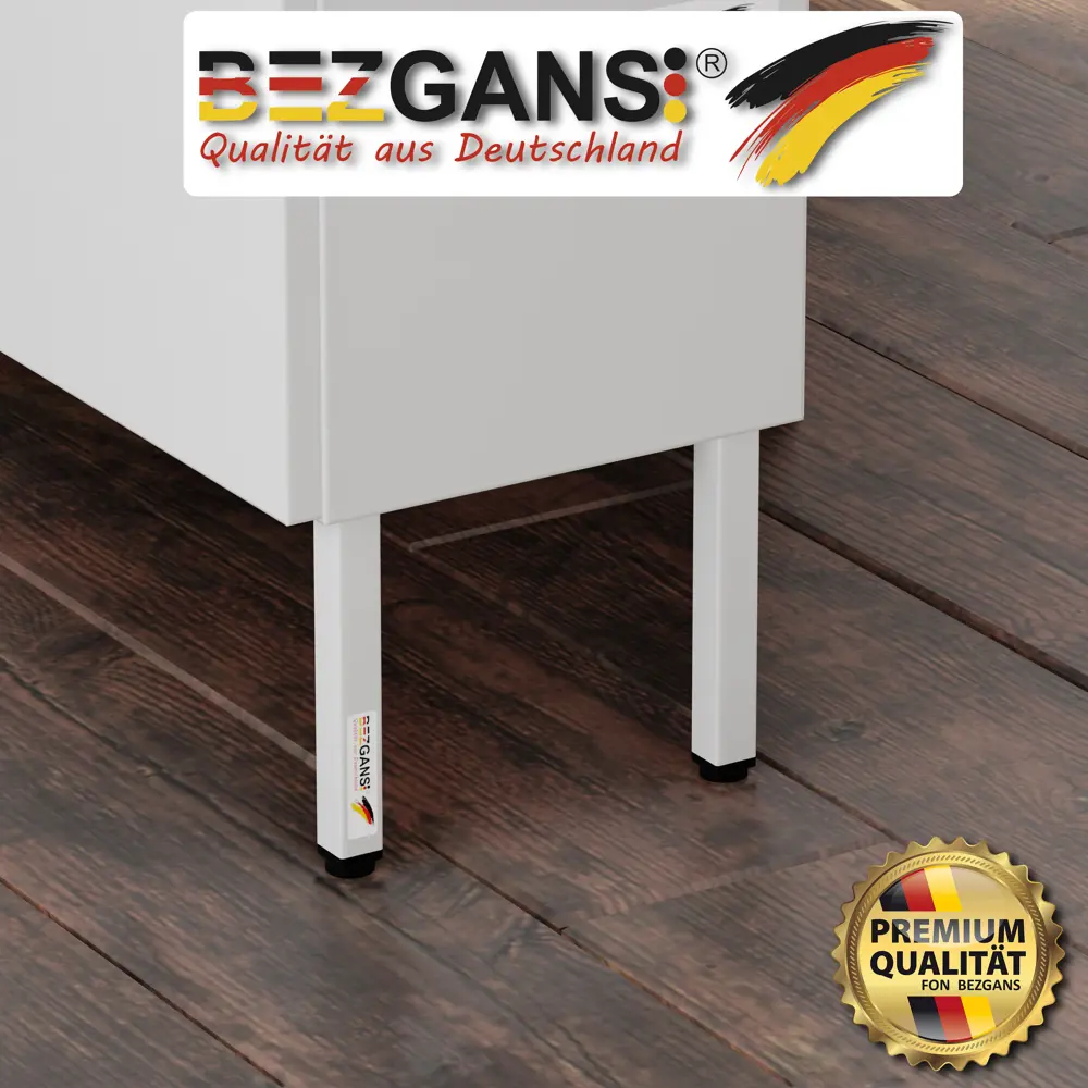 Фото 6 Ножка квадратная Bezgans 150x25x25 мм белая 6 шт Фото 6 Ножка квадратная Bezgans 150x25x25 мм белая 6 шт