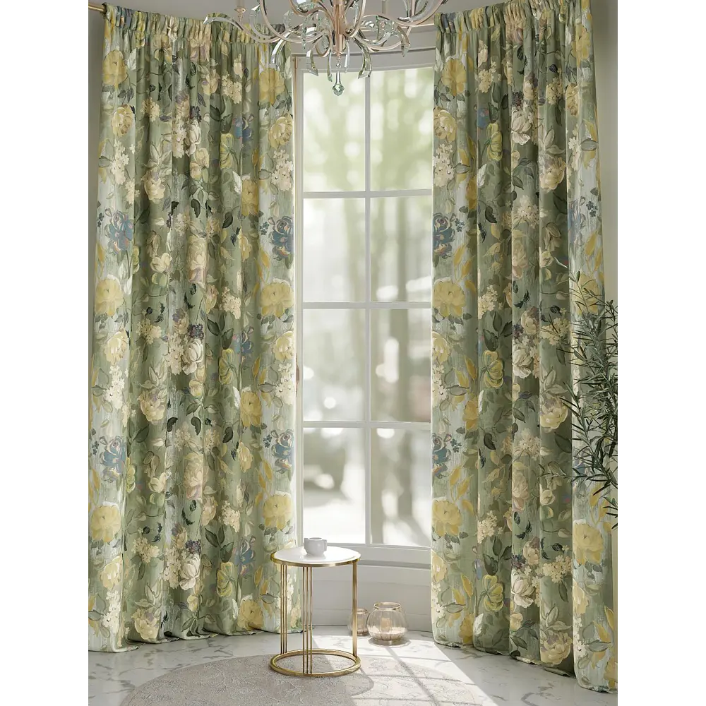 Фото 2 Комплект штор Comfy way Релинтар - 240 CW904048240 на шторной ленте 240x150 см цвет зеленый Фото 2 Комплект штор Comfy way Релинтар - 240 CW904048240 на шторной ленте 240x150 см цвет зеленый