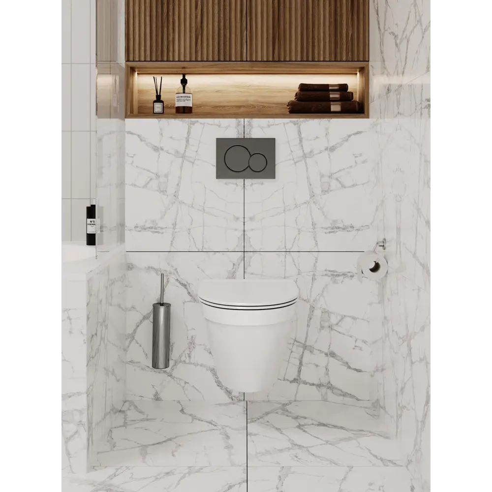 Фото 14 Комплект инсталляция и унитаз 3 в 1 инсталляция Grohe Rapid SL унитаз Enio Bolo и кнопка хром квадрат Фото 14 Комплект инсталляция и унитаз 3 в 1 инсталляция Grohe Rapid SL унитаз Enio Bolo и кнопка хром квадрат