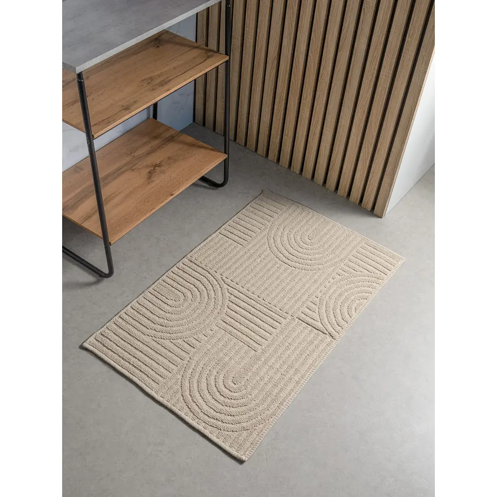 Фото 2 Коврик для ванной комнаты DENASTIA M111359 100x60см цвет белый