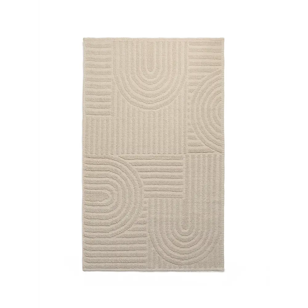 Фото 4 Коврик для ванной комнаты DENASTIA M111359 100x60см цвет белый