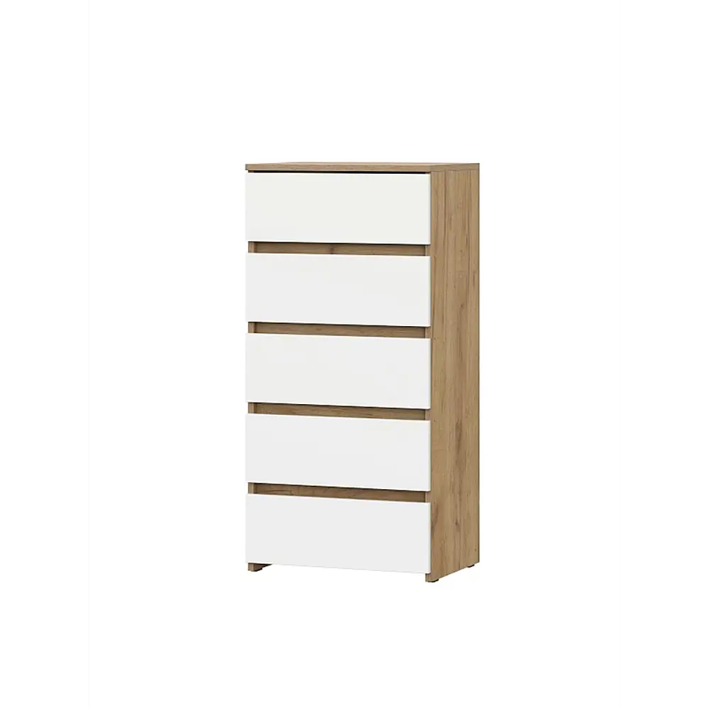 Фото Комод Sv-мебель МС Некст 50.1х37.6х104 см ЛДСП цвет дуб золотой/белый