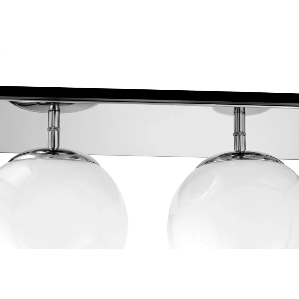 Фото 3 Люстра потолочная Lumina deco Maldini Ldc 8060-3 chr+bk 3 лампы 5 м² цвет белый/черный