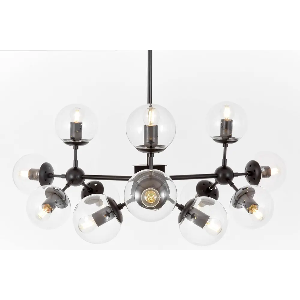 Фото 4 Люстра на штанге Lumina deco Zodiak Ldp 160-12 bk+pr 12 ламп 19 м² цвет прозрачный/черный Фото 4 Люстра на штанге Lumina deco Zodiak Ldp 160-12 bk+pr 12 ламп 19 м² цвет прозрачный/черный