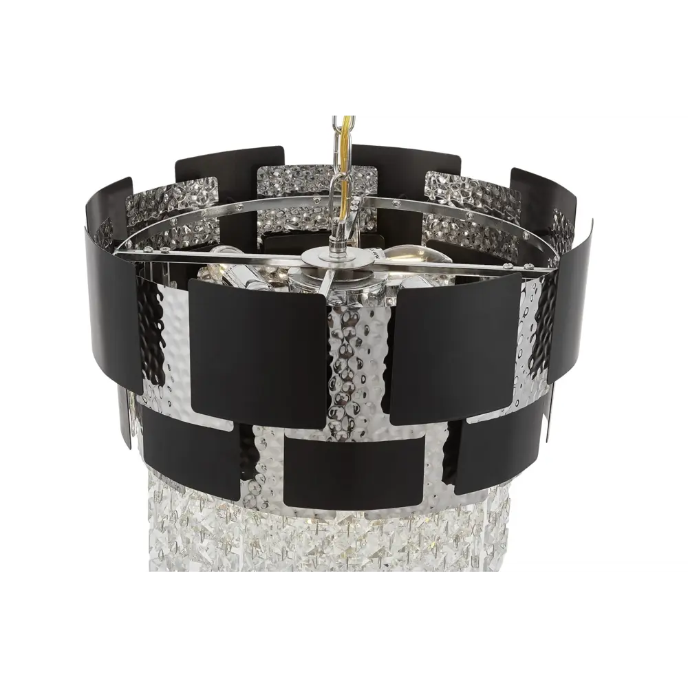 Фото 3 Светильник подвесной Lumina deco Kruvia Ldp 7045-400 bk+chr 4 лампы 7 м² цвет прозрачный/черный Фото 3 Светильник подвесной Lumina deco Kruvia Ldp 7045-400 bk+chr 4 лампы 7 м² цвет прозрачный/черный