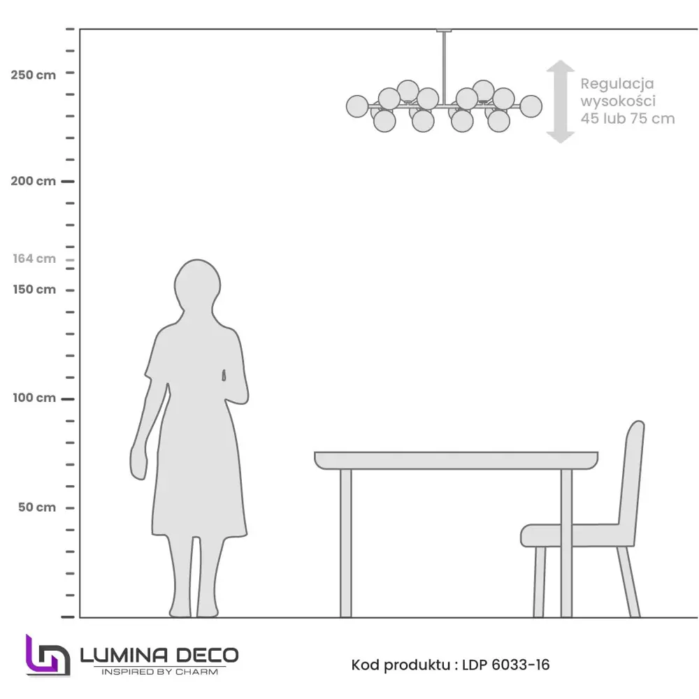 Фото 7 Светильник подвесной Lumina deco Marsiada Ldp 6033-16 bk+md 16 ламп 21 м² цвет белый/черный Фото 7 Светильник подвесной Lumina deco Marsiada Ldp 6033-16 bk+md 16 ламп 21 м² цвет белый/черный