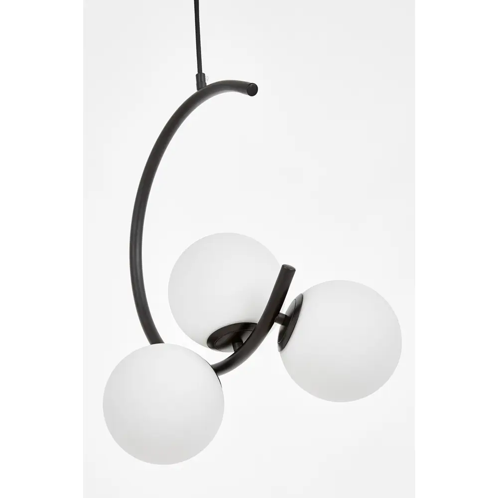 Фото 2 Светильник подвесной Lumina deco Bonio Ldp 7031-3 bk 3 лампы 5 м² цвет белый/черный Фото 2 Светильник подвесной Lumina deco Bonio Ldp 7031-3 bk 3 лампы 5 м² цвет белый/черный