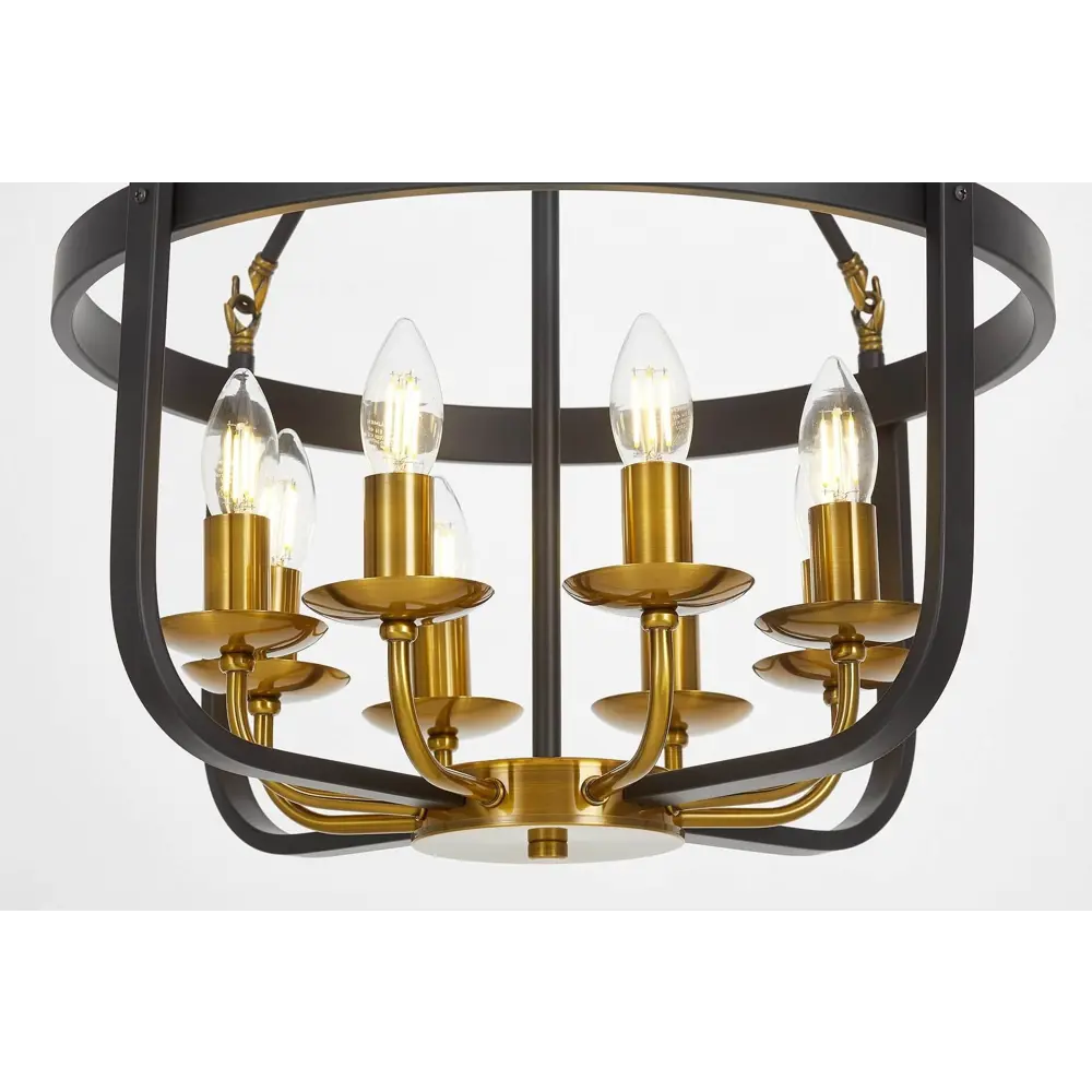 Фото 2 Светильник подвесной Lumina deco Berling Ldp 8024-8 bk+md 8 ламп 13 м² цвет черный Фото 2 Светильник подвесной Lumina deco Berling Ldp 8024-8 bk+md 8 ламп 13 м² цвет черный